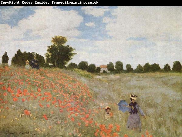 Claude Monet Poppies Blooming,